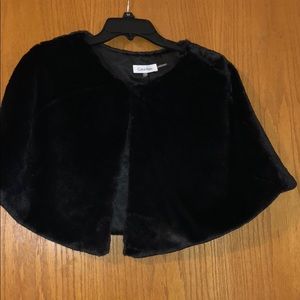 Calvin Klein fur shawl